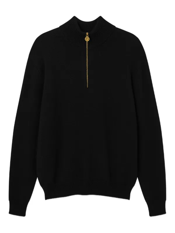 Versace ハーフジップ セーター | ブラック | FARFETCH JP