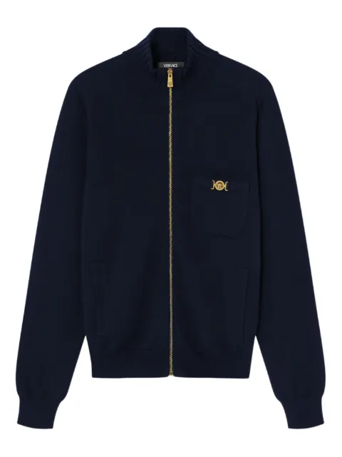 Versace zip logo sweatshirt