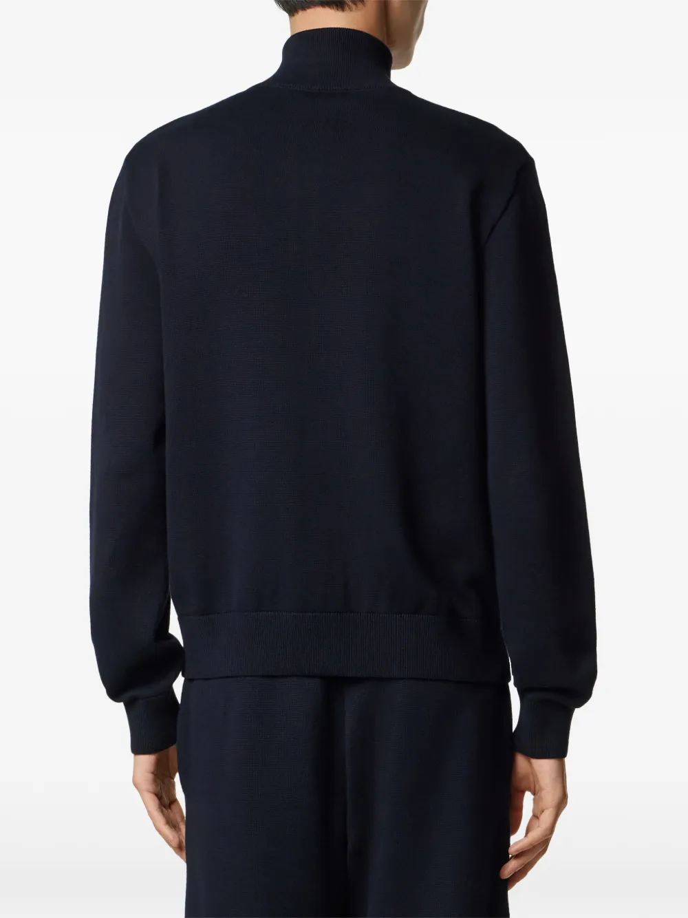  Versace Zip Logo Sweatshirt - Blue 