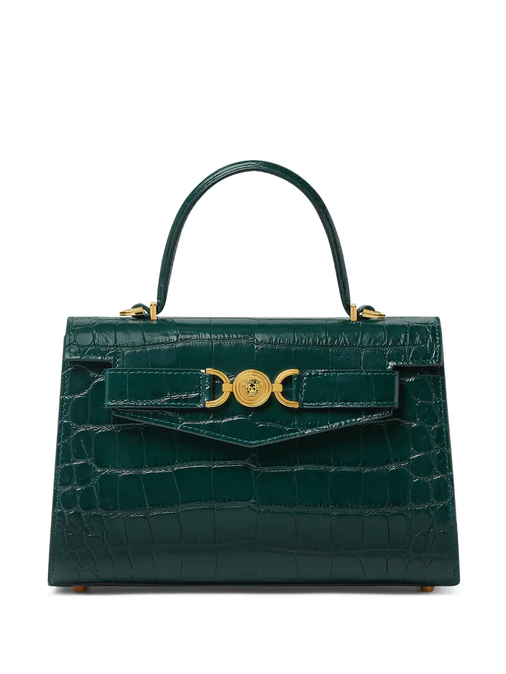 Versace Borsa Tote goffrata media - Verde