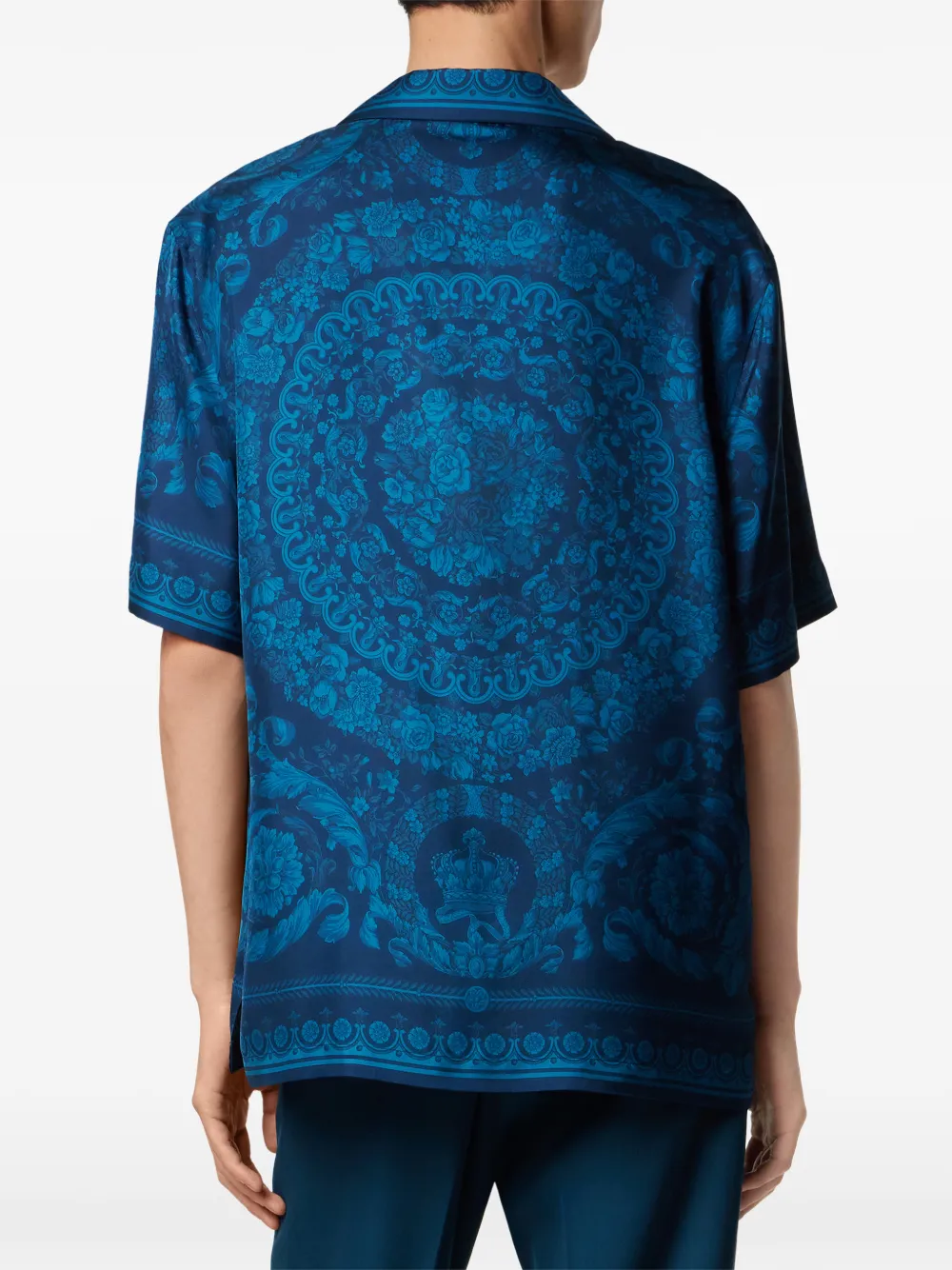 barocco-print short-sleeve shirt