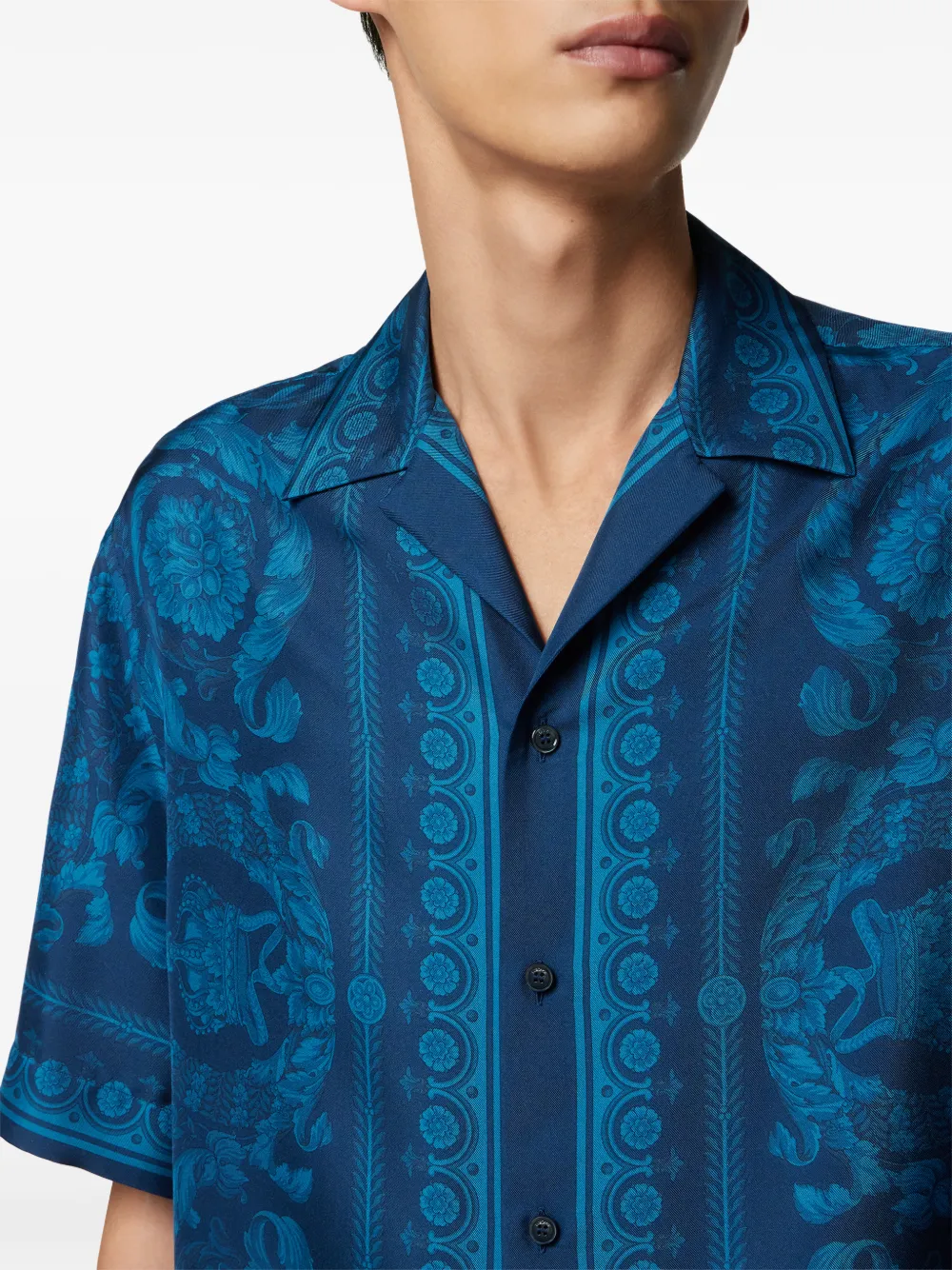 barocco-print short-sleeve shirt