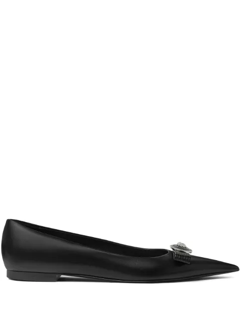 Versace Medusa pointed ballet flats