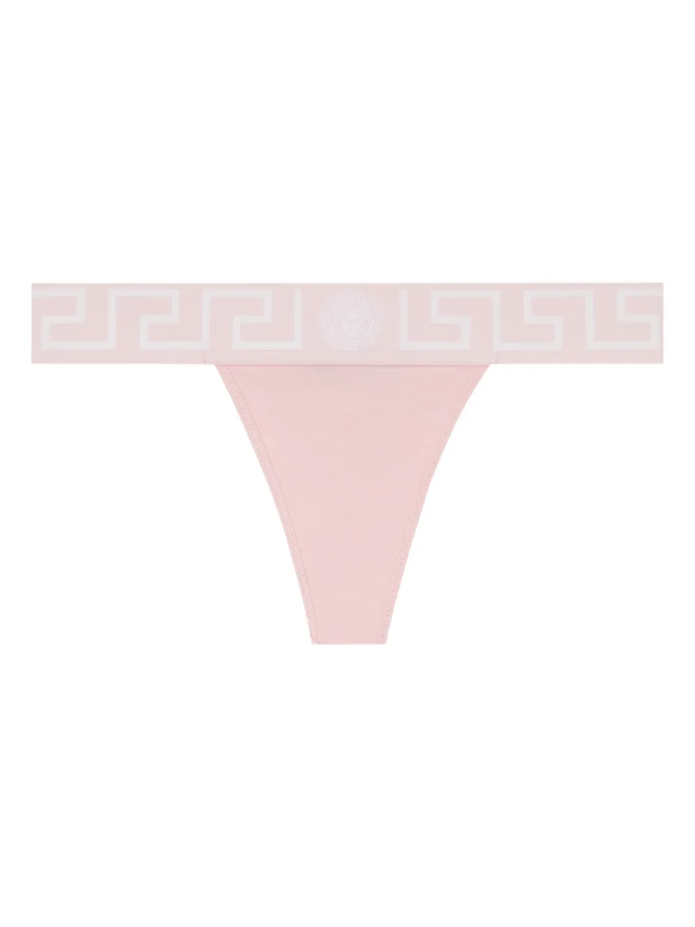 Versace Perizoma con bordo Greca - Rosa