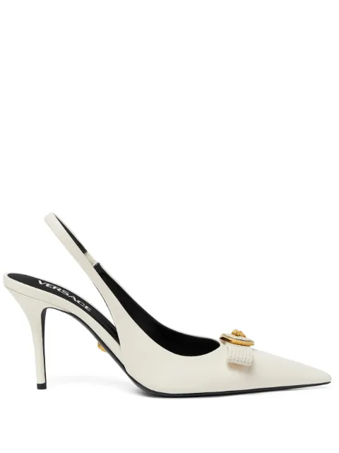Versace 85mm leather pumps