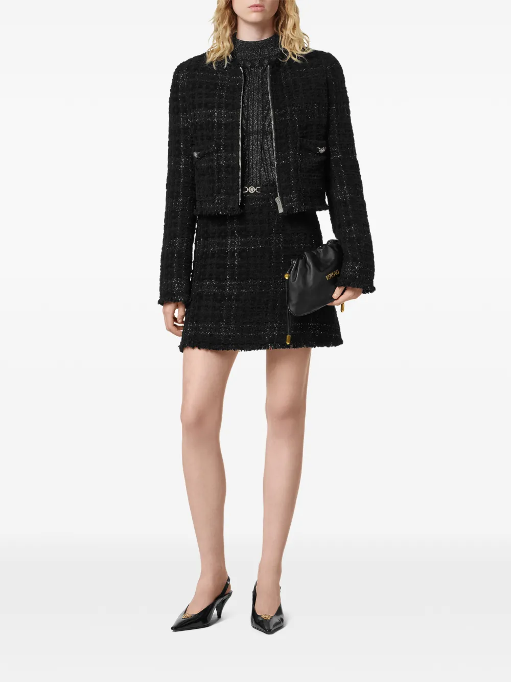 Versace check-pattern mini skirt | Fitted Skirts | Image 2