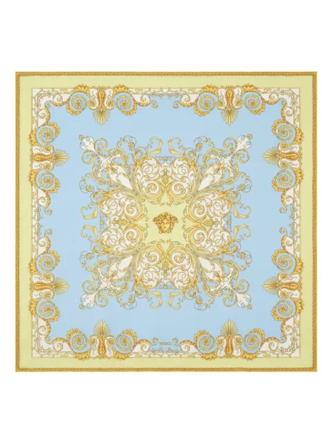 Versace Spring Barocco printed silk scarf 