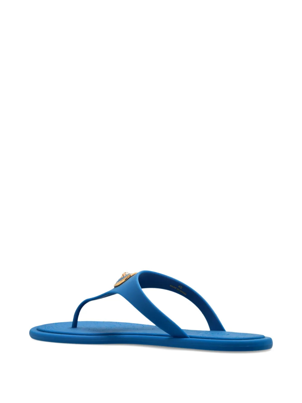 Versace Medusa-logo Flip-flops In Blue