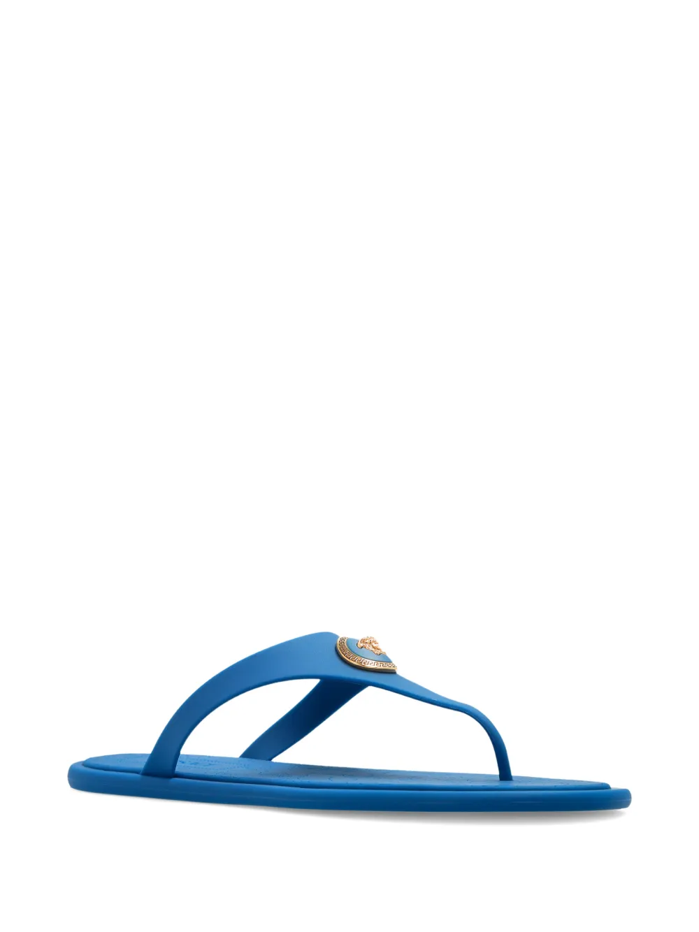 Versace Medusa-logo Flip-flops In Blue