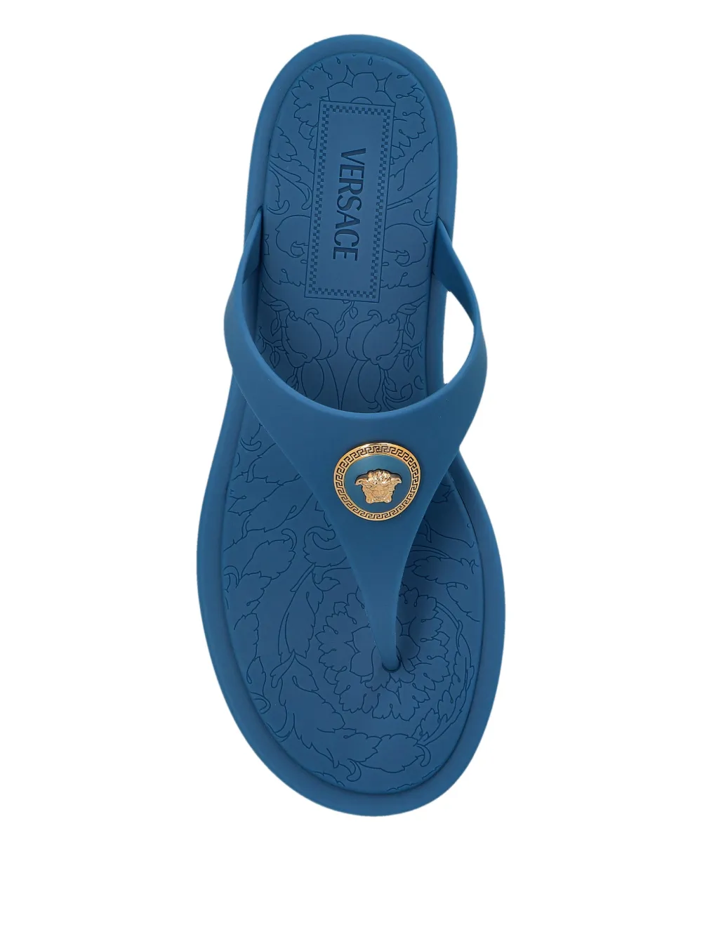 Versace Medusa-logo Flip-flops In Blue