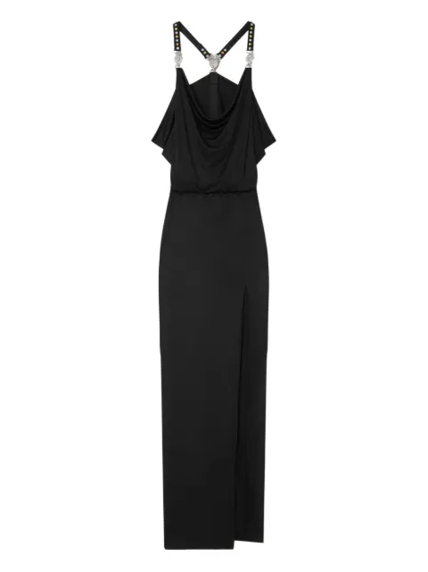 Versace studded-straps maxi dress