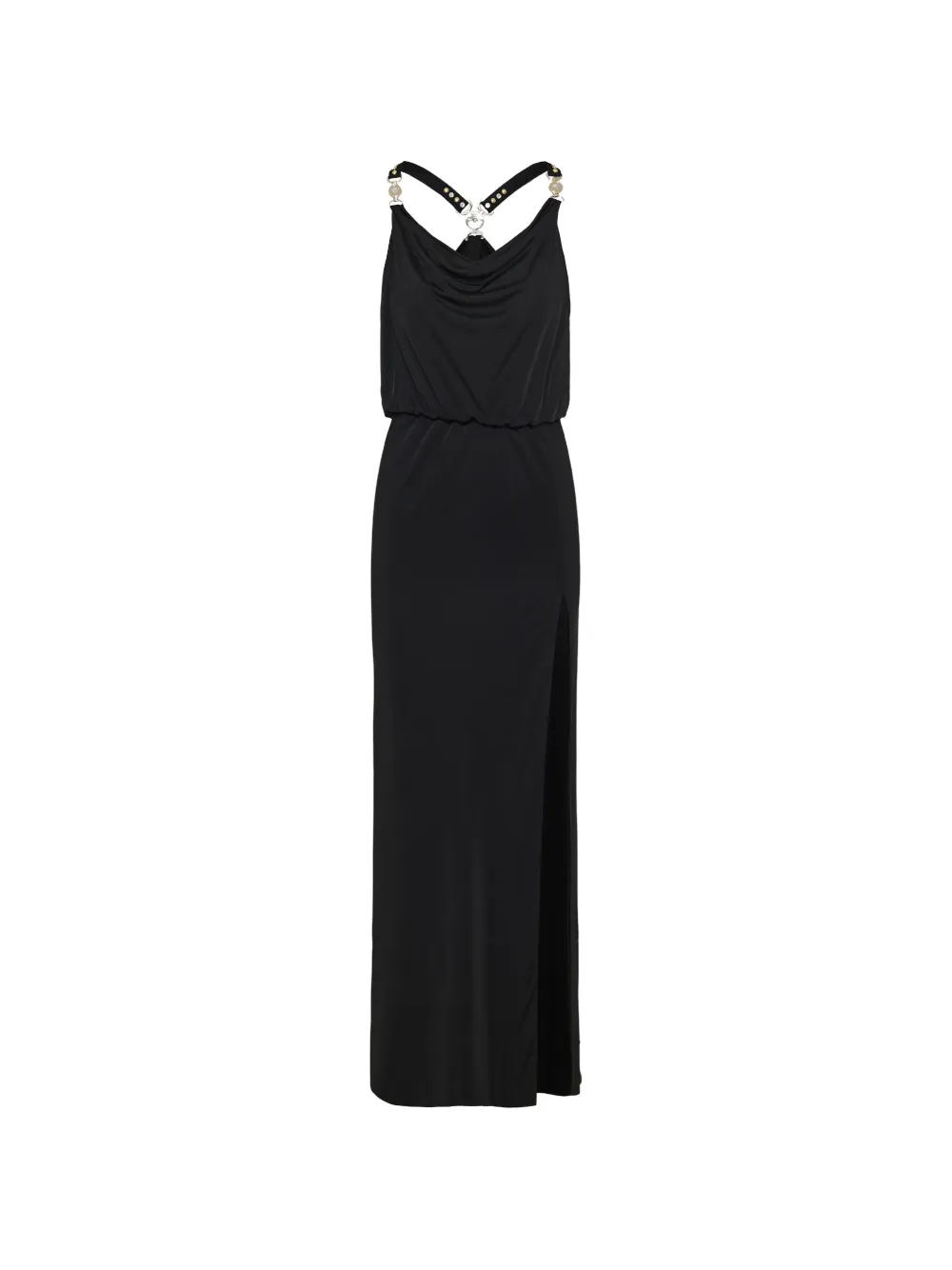 Versace Maxi-jurk met bandjes met studs Zwart