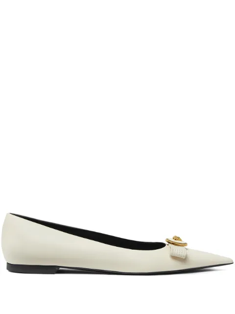 Versace Medusa leather ballet flats