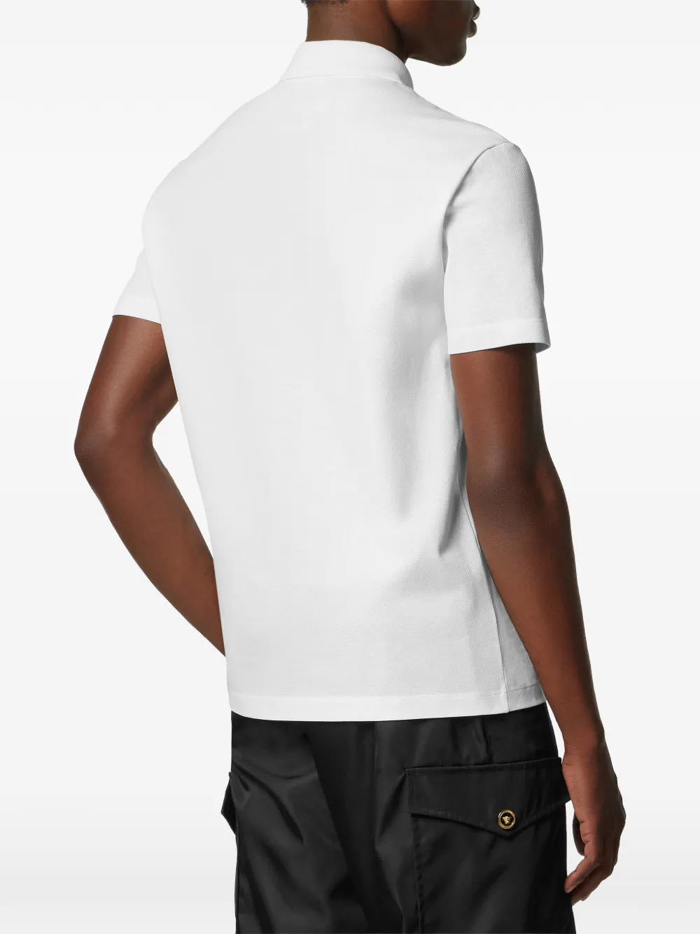  Versace Polo De Algodón - Blanco 