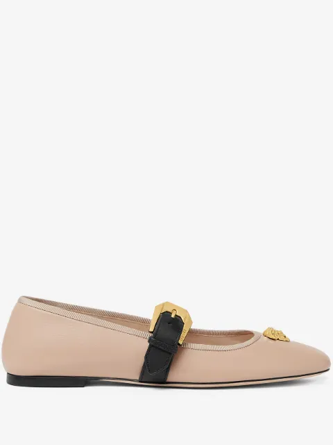 Versace La Medusa nappa ballerinas