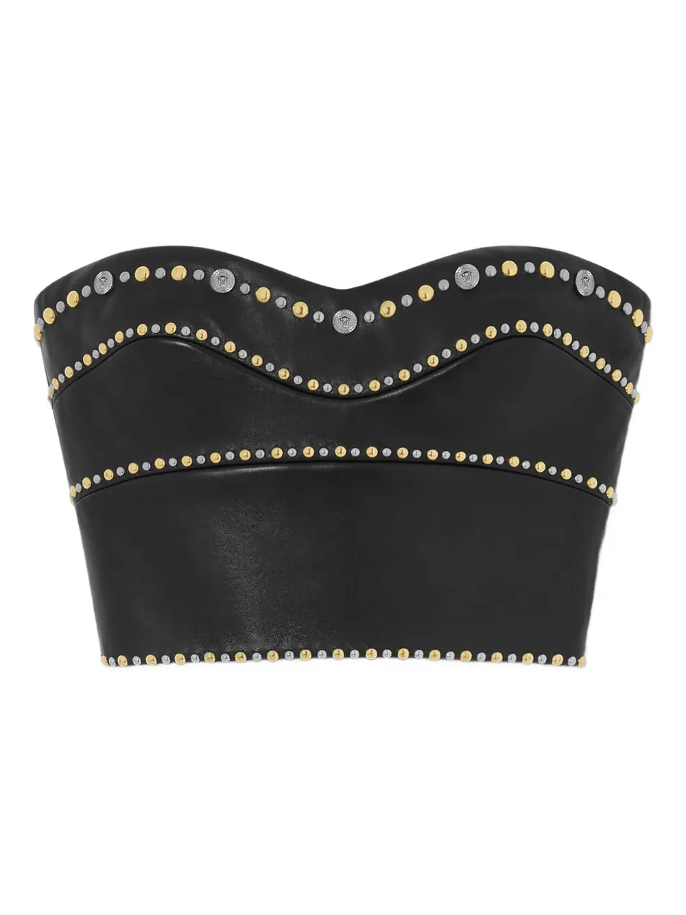 Studded Leather Top