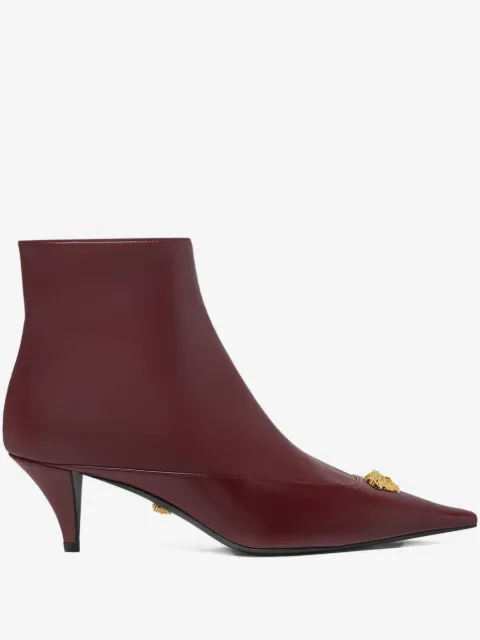 Versace La Medusa leather ankle boots 55 mm 
