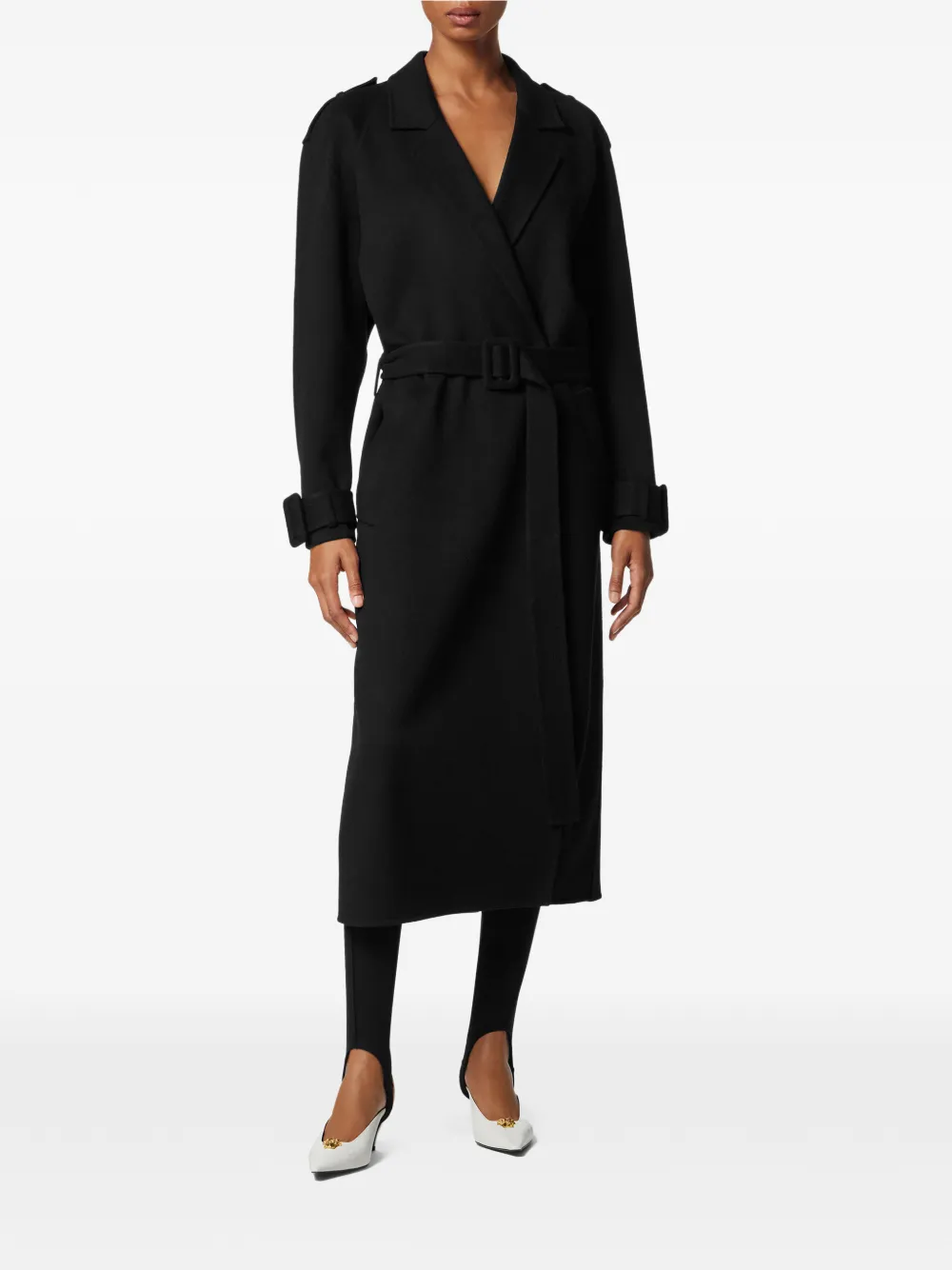 Belted Buttoned Coat