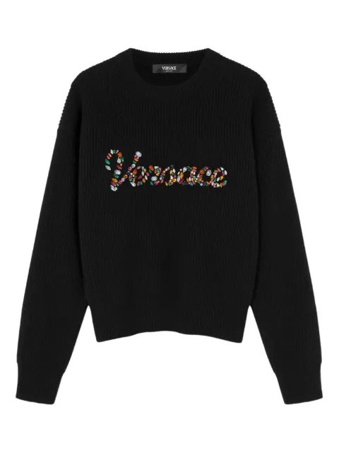 Versace embroidered sweater