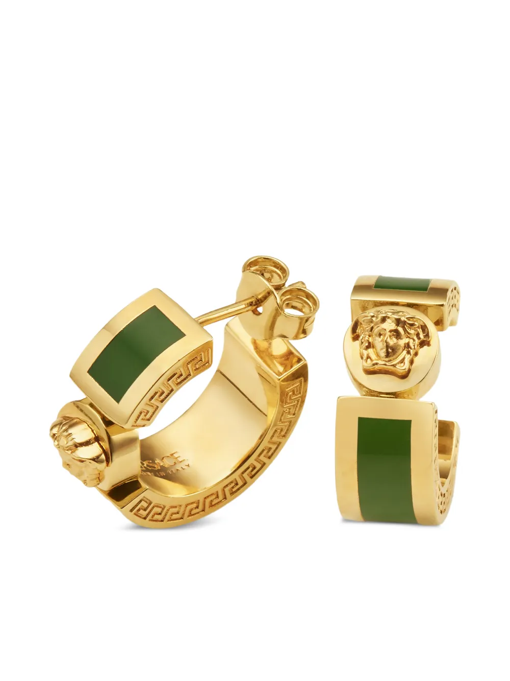  Versace Medusa Greca Earrings - Gold 