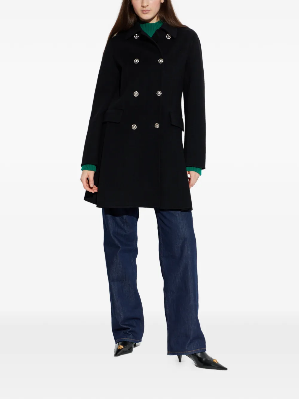 Versace double-breasted coat | Double Breasted & Peacoats | Image 2