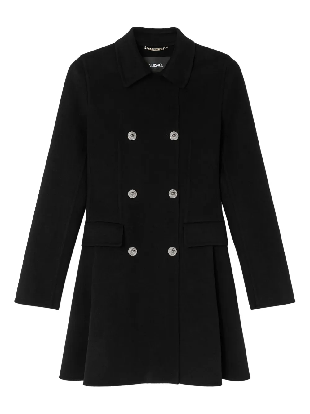 Versace Cappotto doppiopetto - Nero