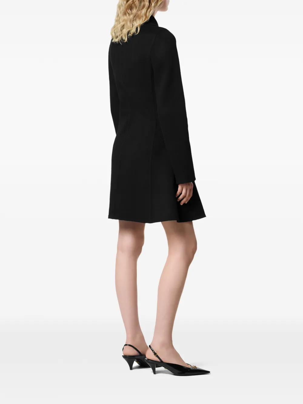  Versace Double-breasted Coat - Black 