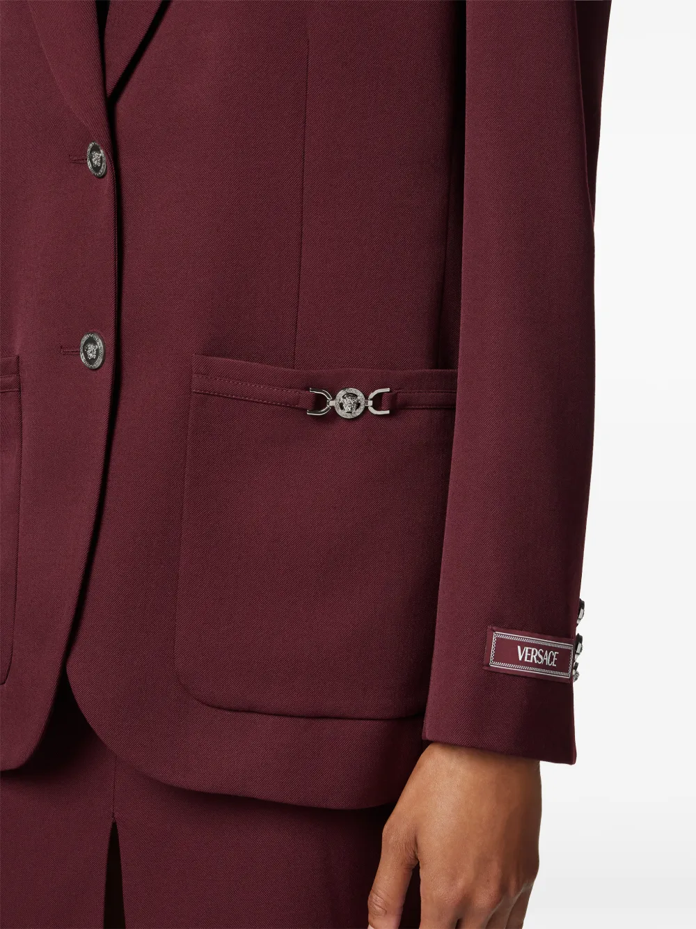Versace Blazer met Medusa-detail Rood