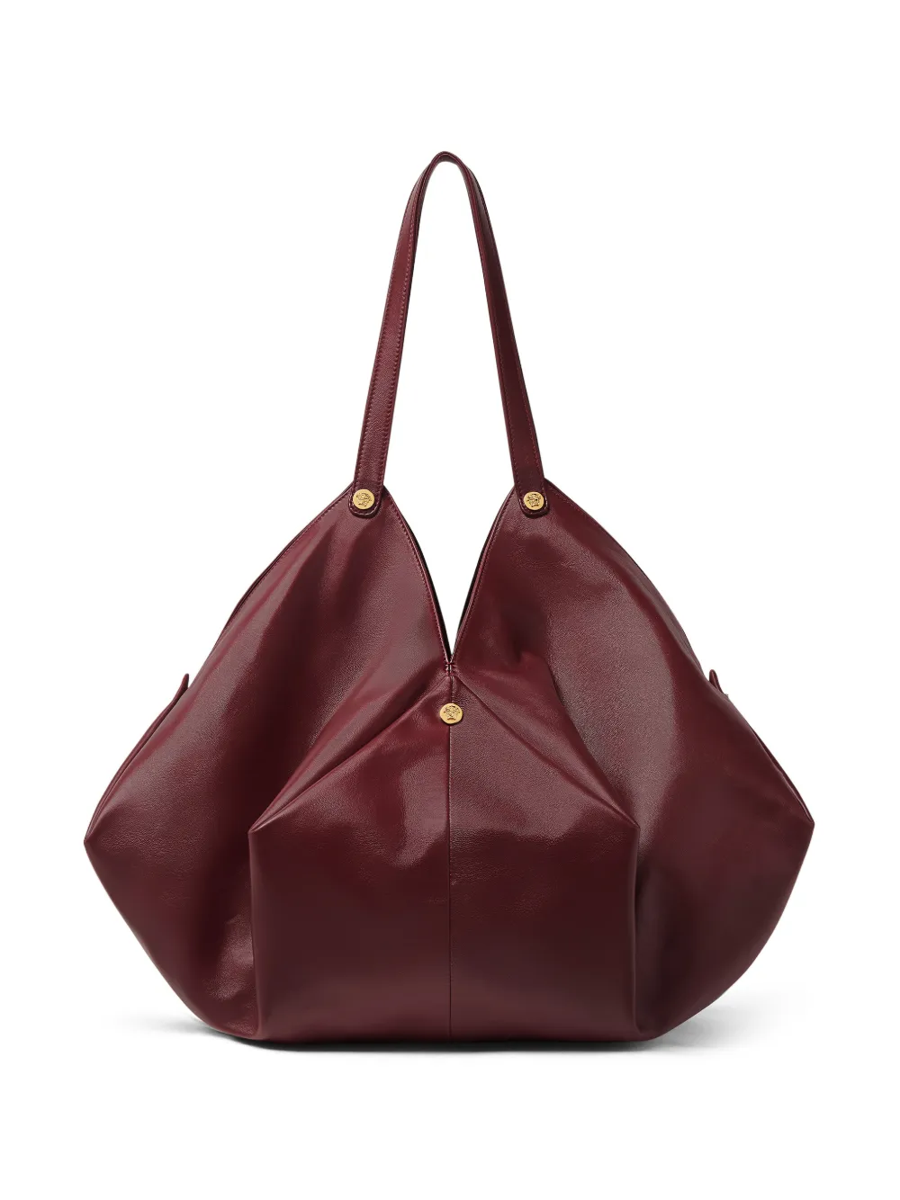 Versace Borsa a spalla Protea grande in pelle - Rosso