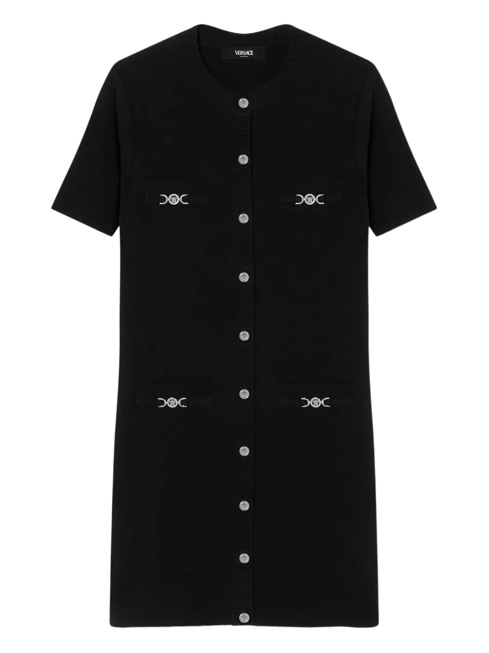 Versace Medusa Mini Dress In Black