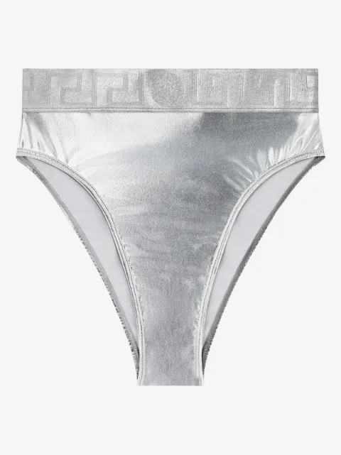 Versace bikini bottom metalizado