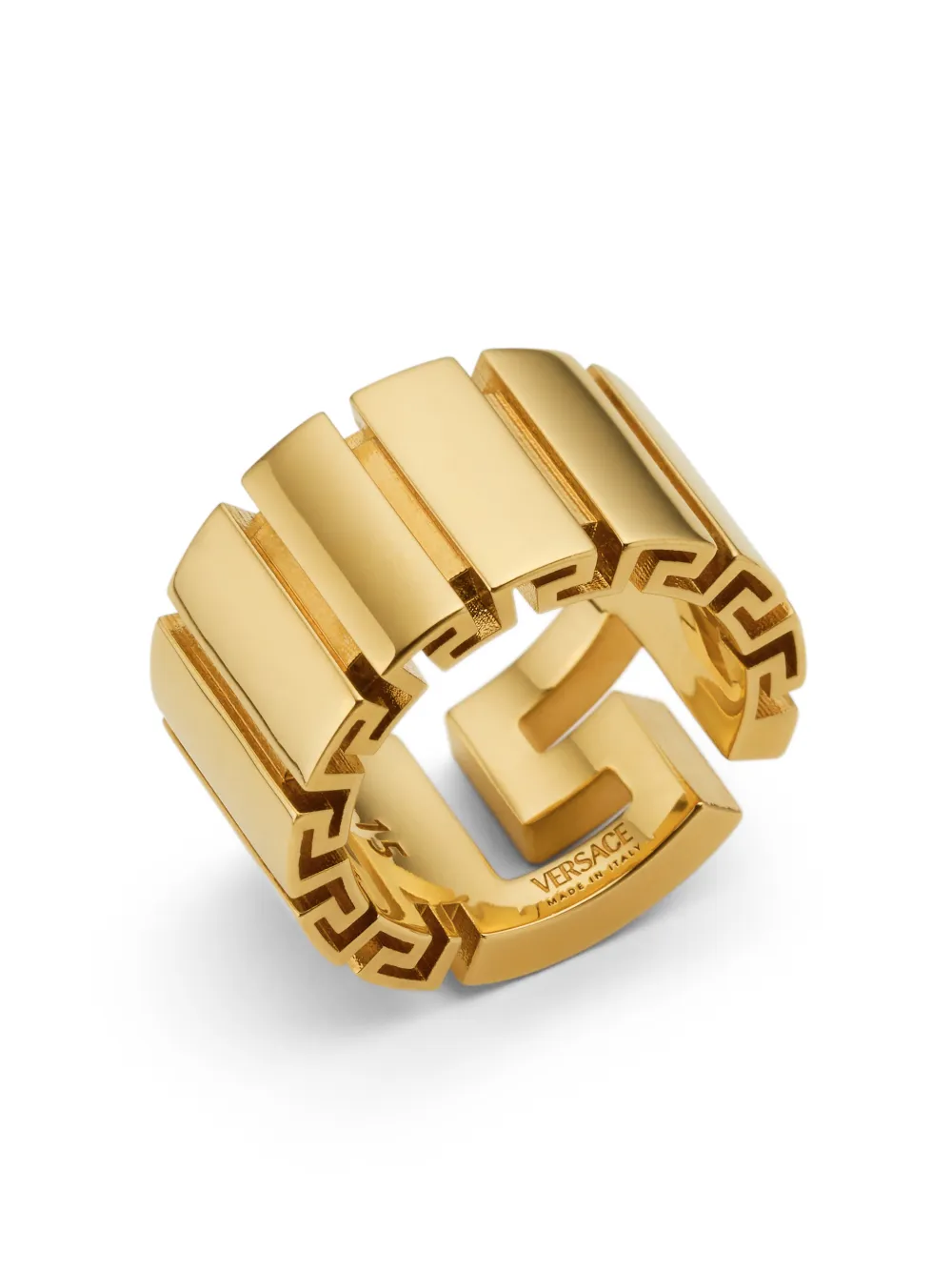 Versace Greca Ring In Gold
