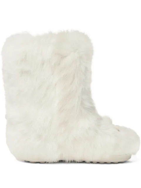 Versace Medusa fur boots