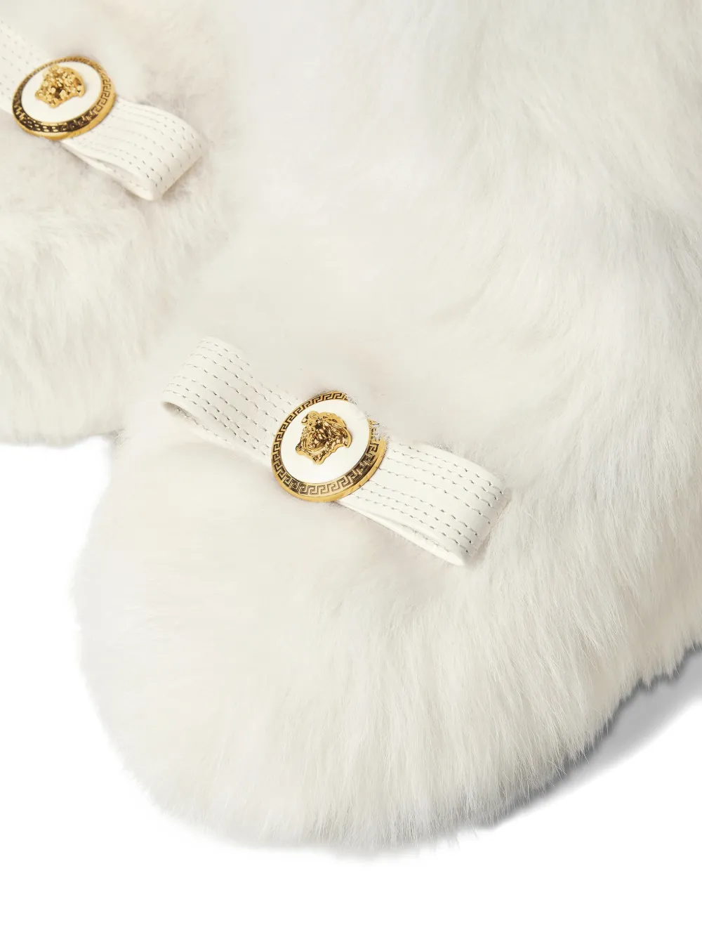 Versace Medusa Fur Boots In Multi