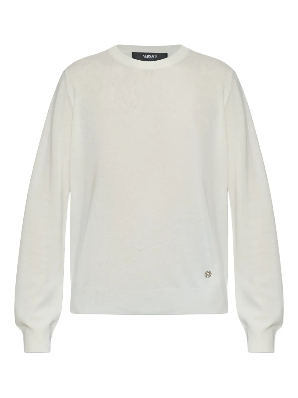 Versace Maglione con logo - Bianco