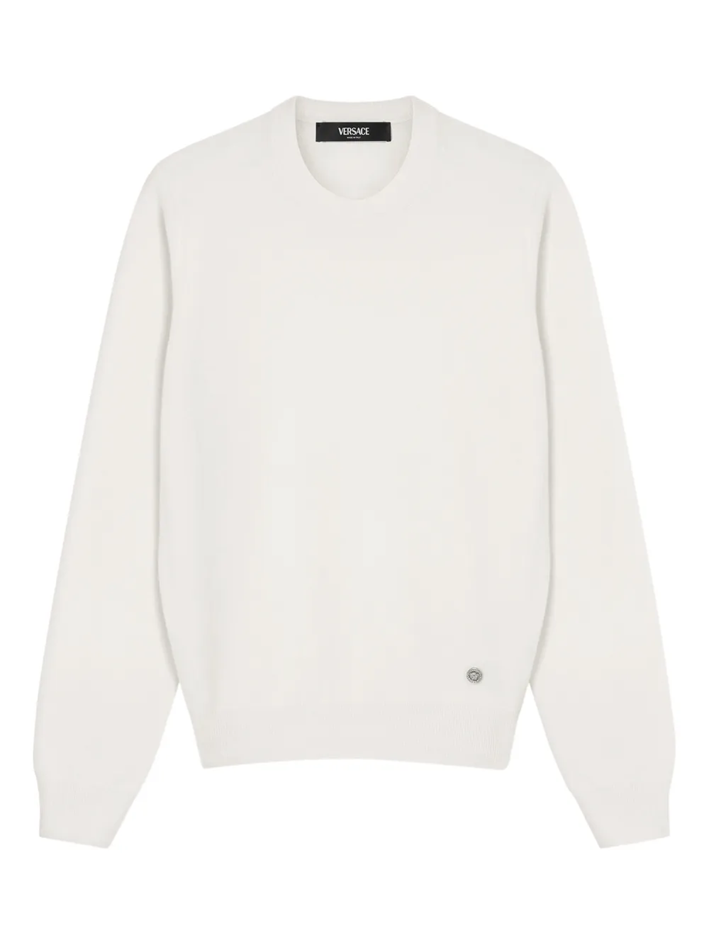 Versace Maglione con logo - Bianco