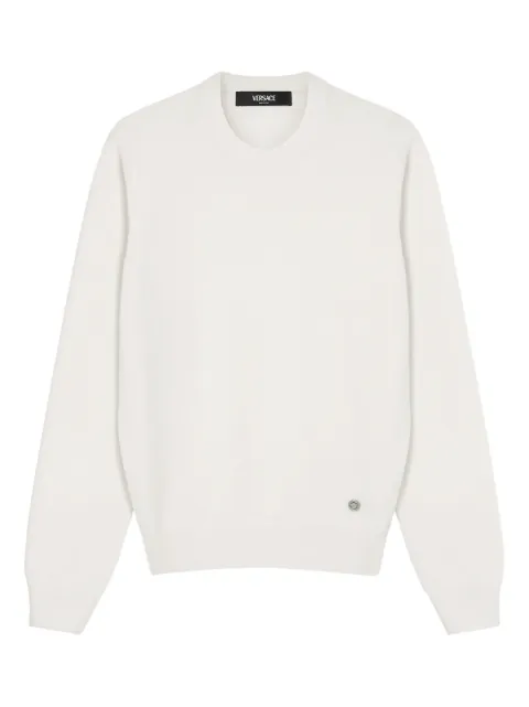 Versace suéter con logo redondo