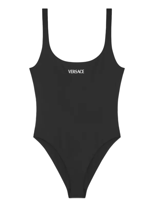 Versace ロゴ ドレス水着 | ブラック | FARFETCH JP