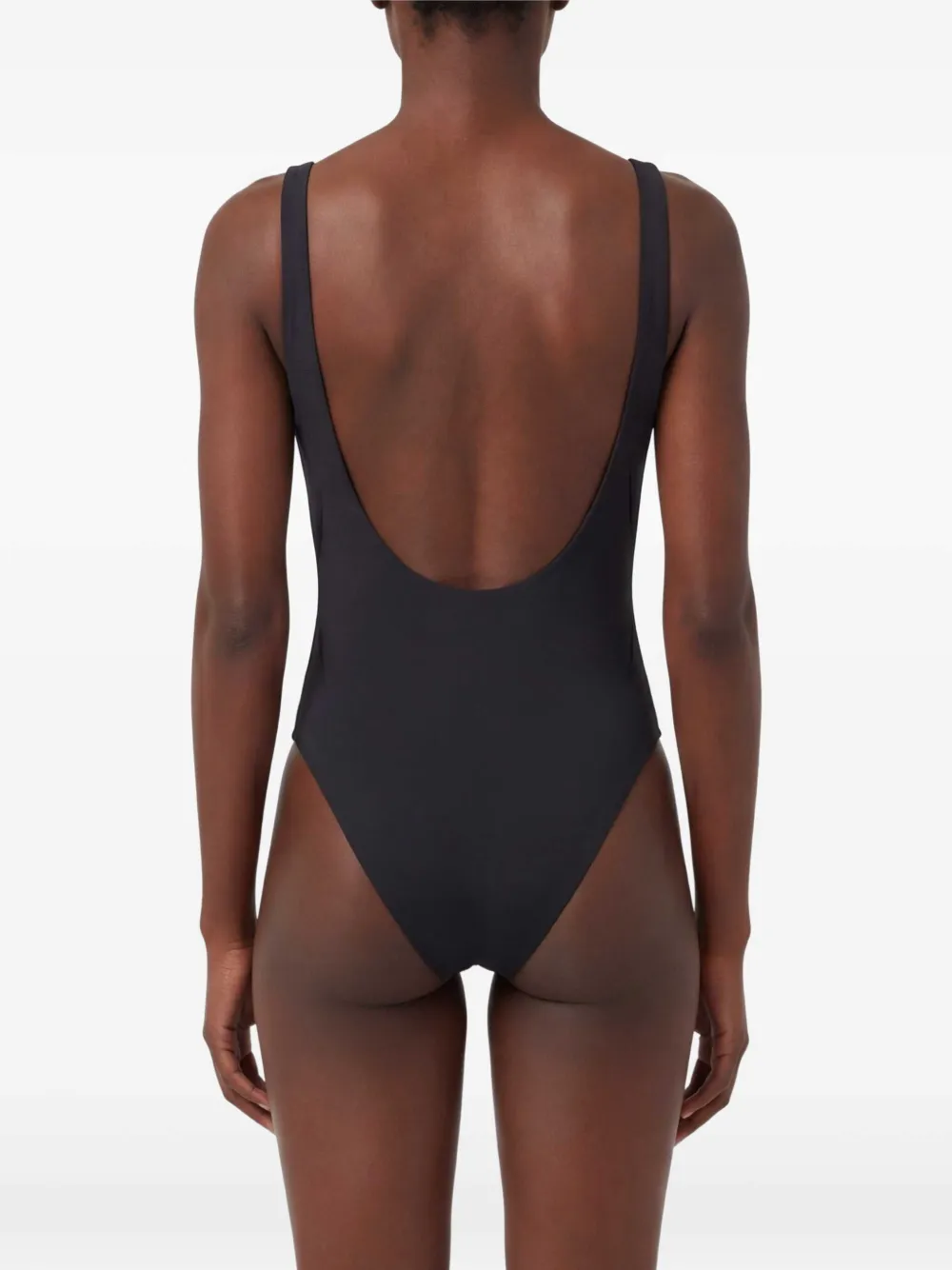 Versace Badpak met logo Zwart