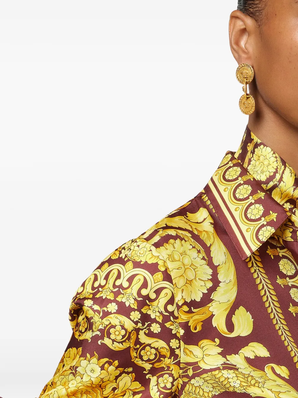 Versace Medusa oorbellen met hanger - Goud