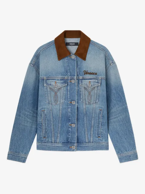 Versace denim trucker jacket