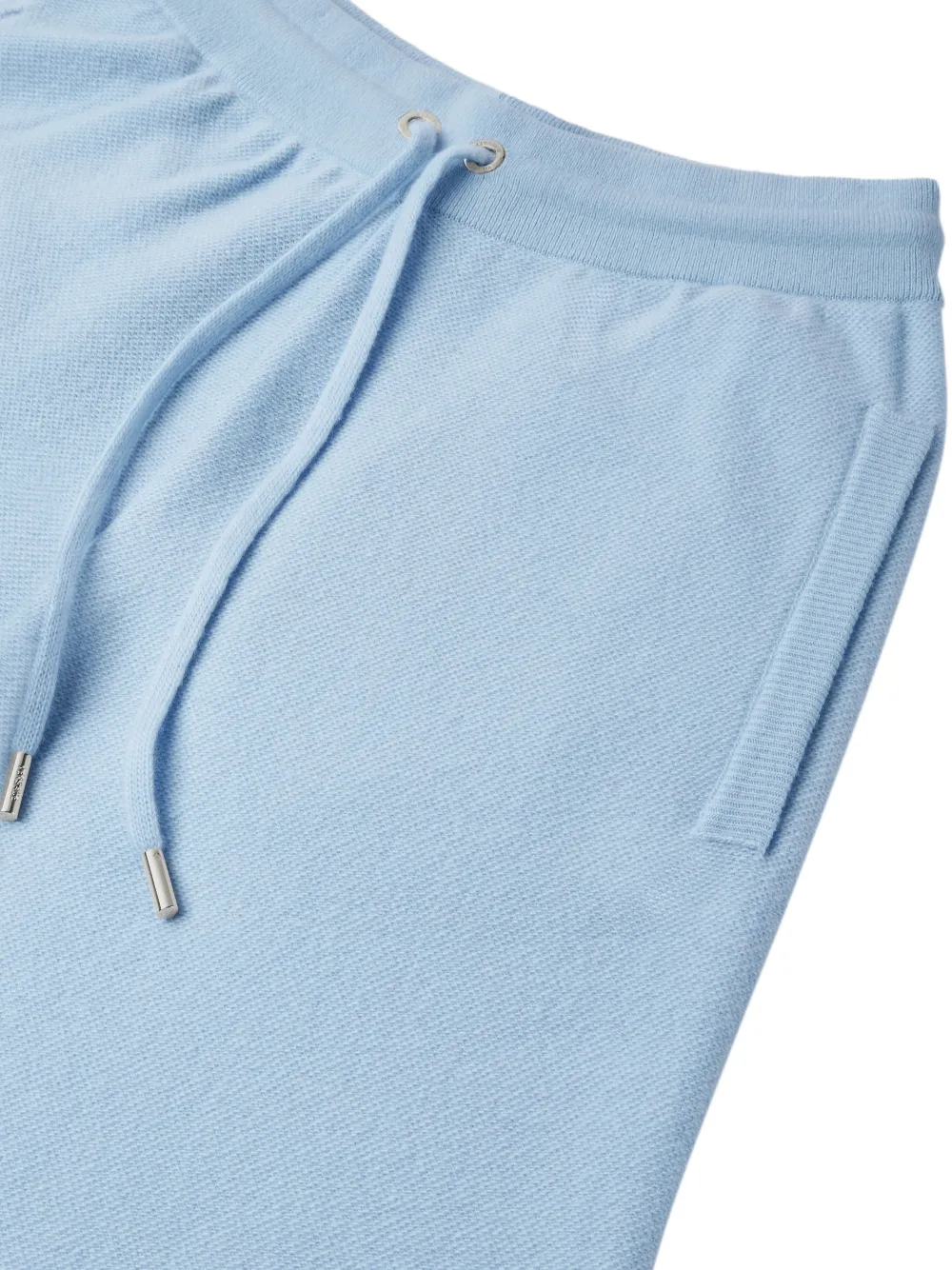 Versace Drawstring Flared Trousers In Blue