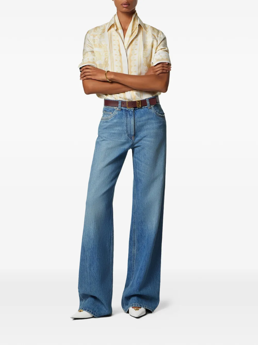 Versace Katoenen jeans - Blauw