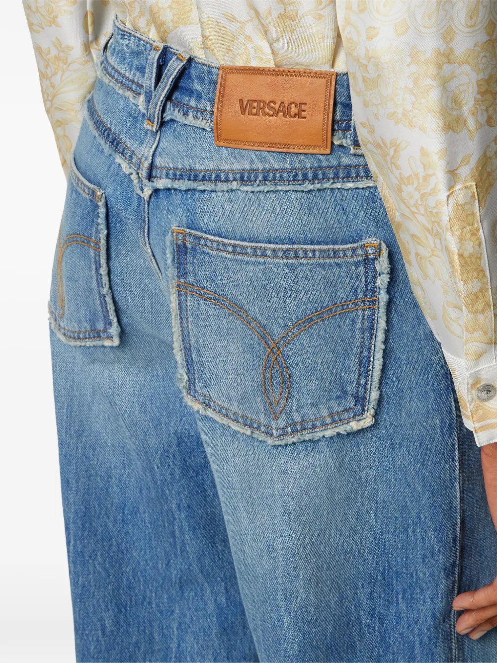 Versace Boyfriend jeans Blauw