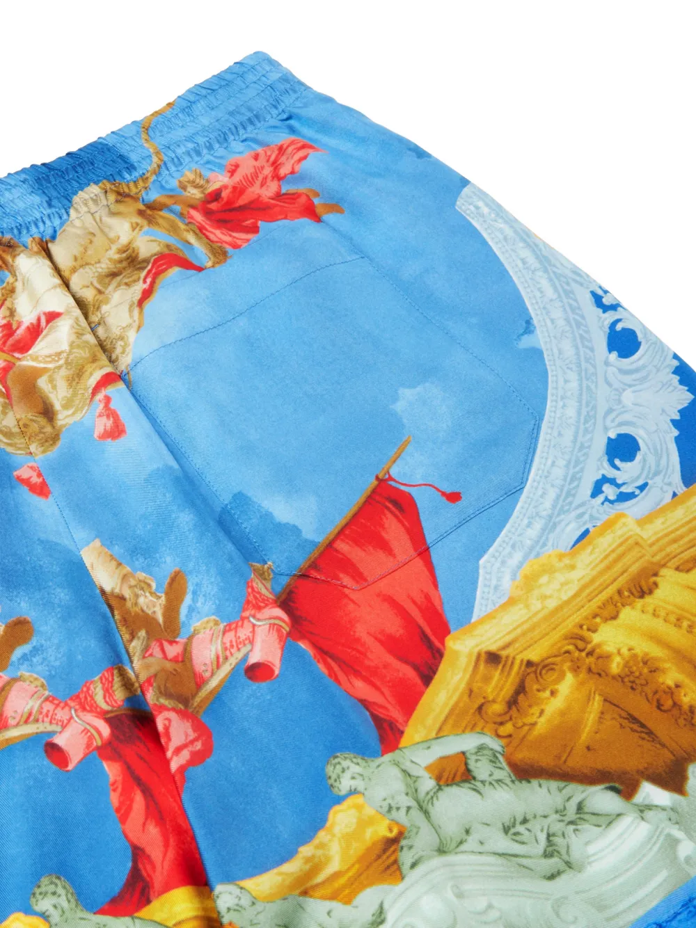 Versace graphic-print shorts Blauw