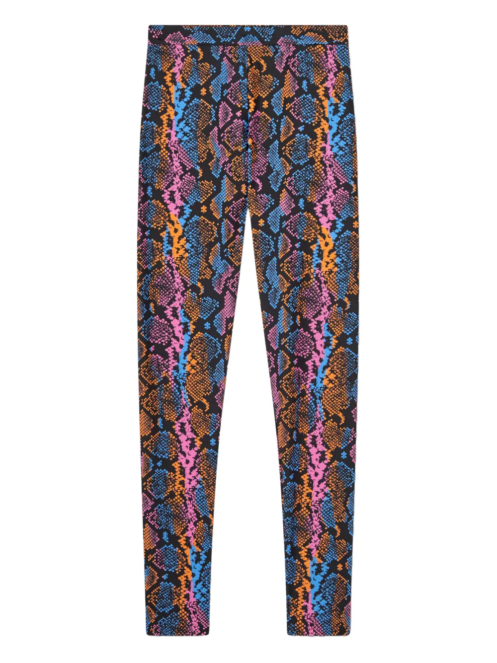 Versace Snakeskin-print Leggings In Multi