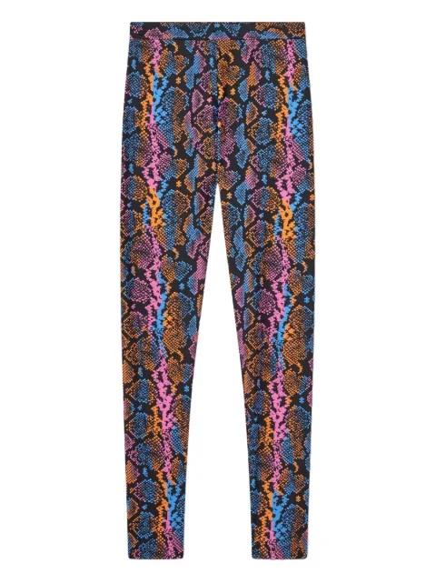Versace snakeskin-print leggings