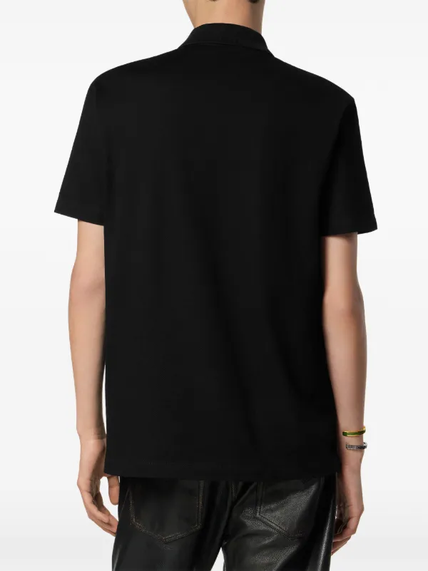 Versace エンブロイダリーポロTシャツ | ブラック | FARFETCH JP