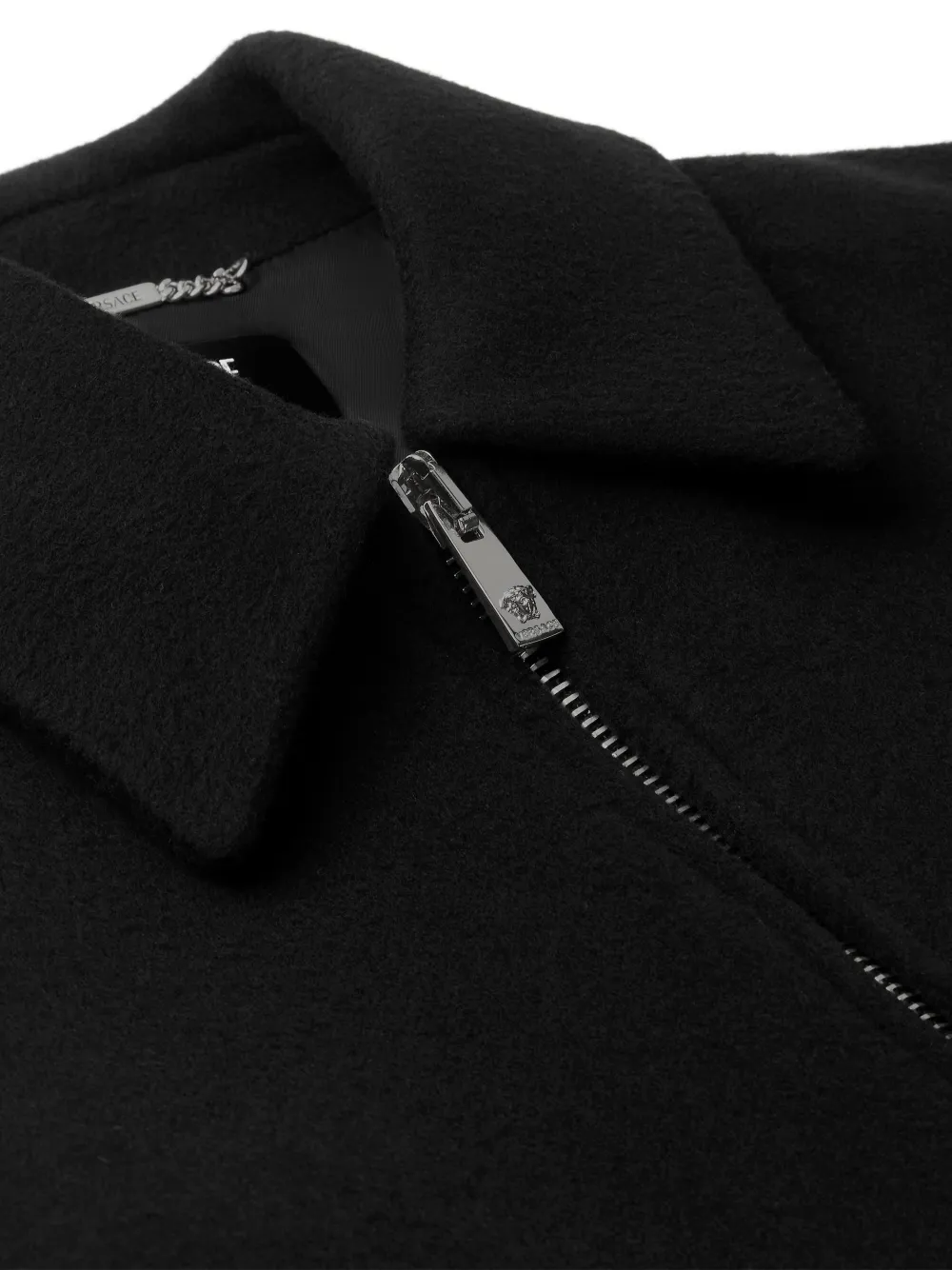  Versace Zip Long-sleeve Jacket - Black 