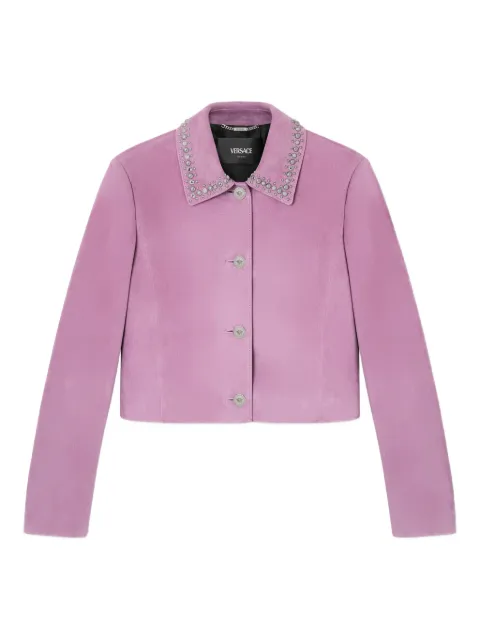 Versace chamarra con detalles
